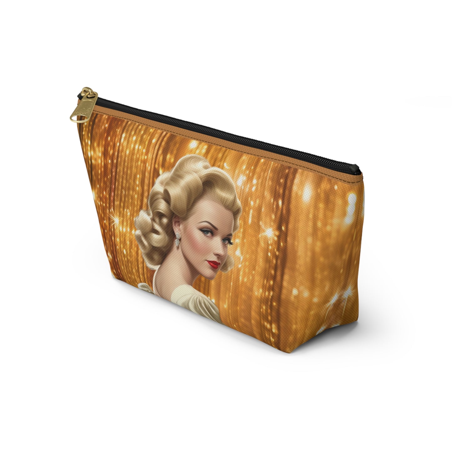 Retro Glam Girl "Meredith" Accessory Pouch w T-bottom