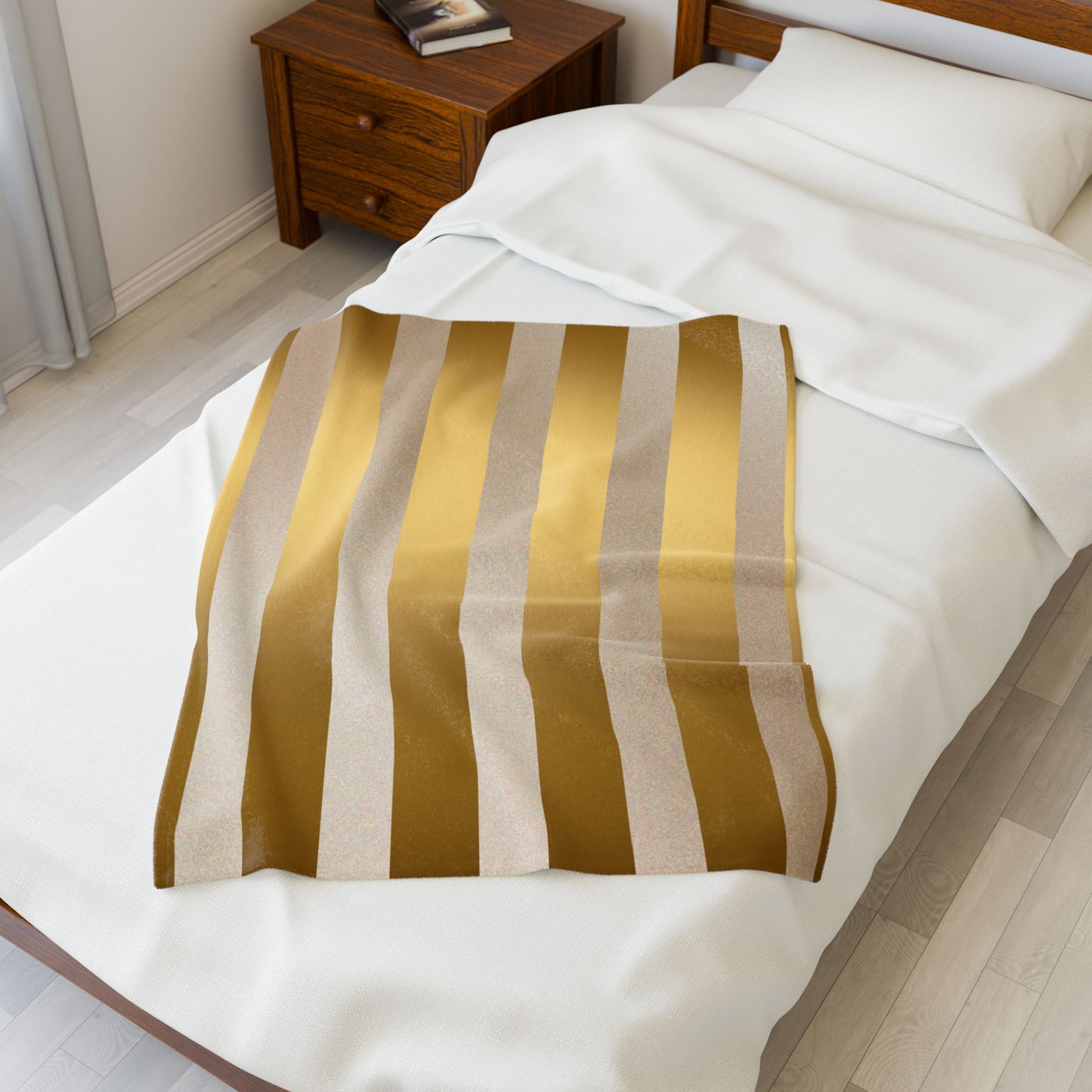 Golden Horizon Velveteen Plush Blanket