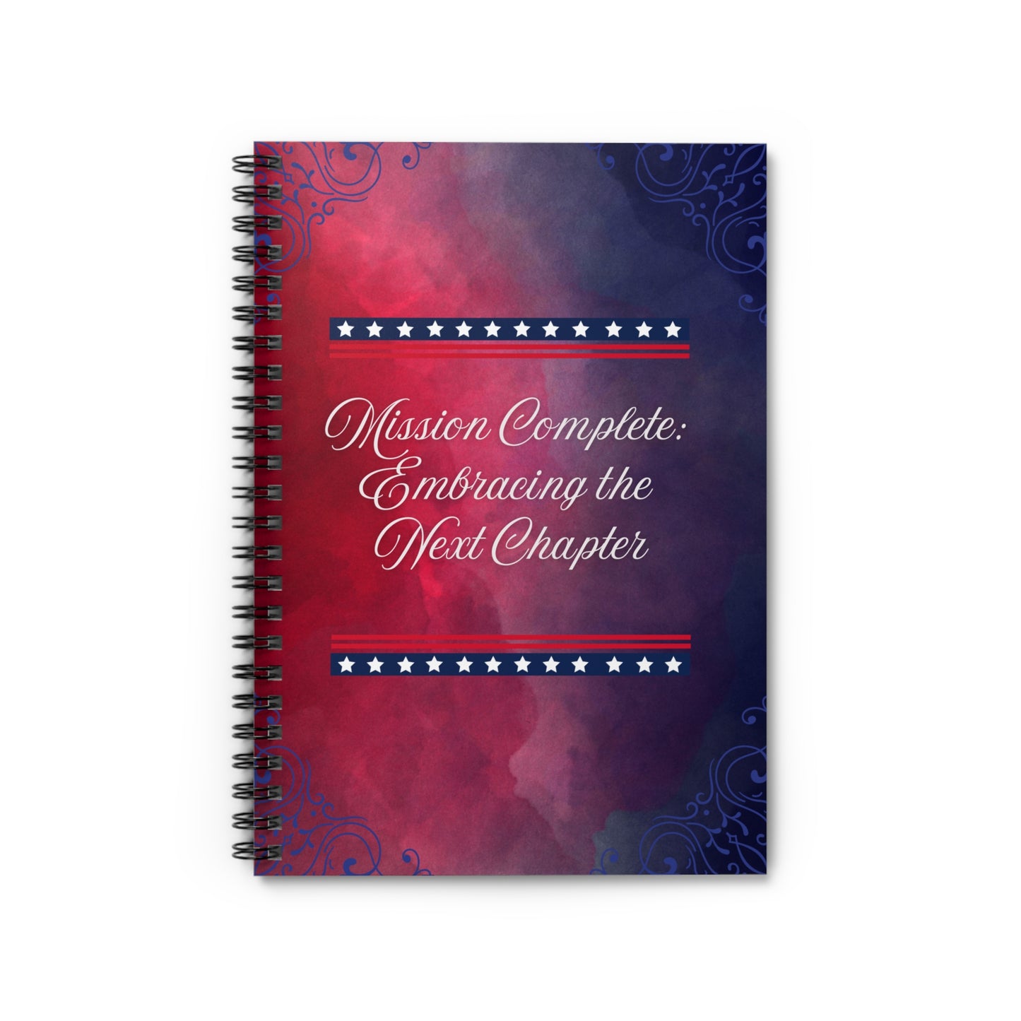 Mission Complete Spiral Notebook - Ruled Line