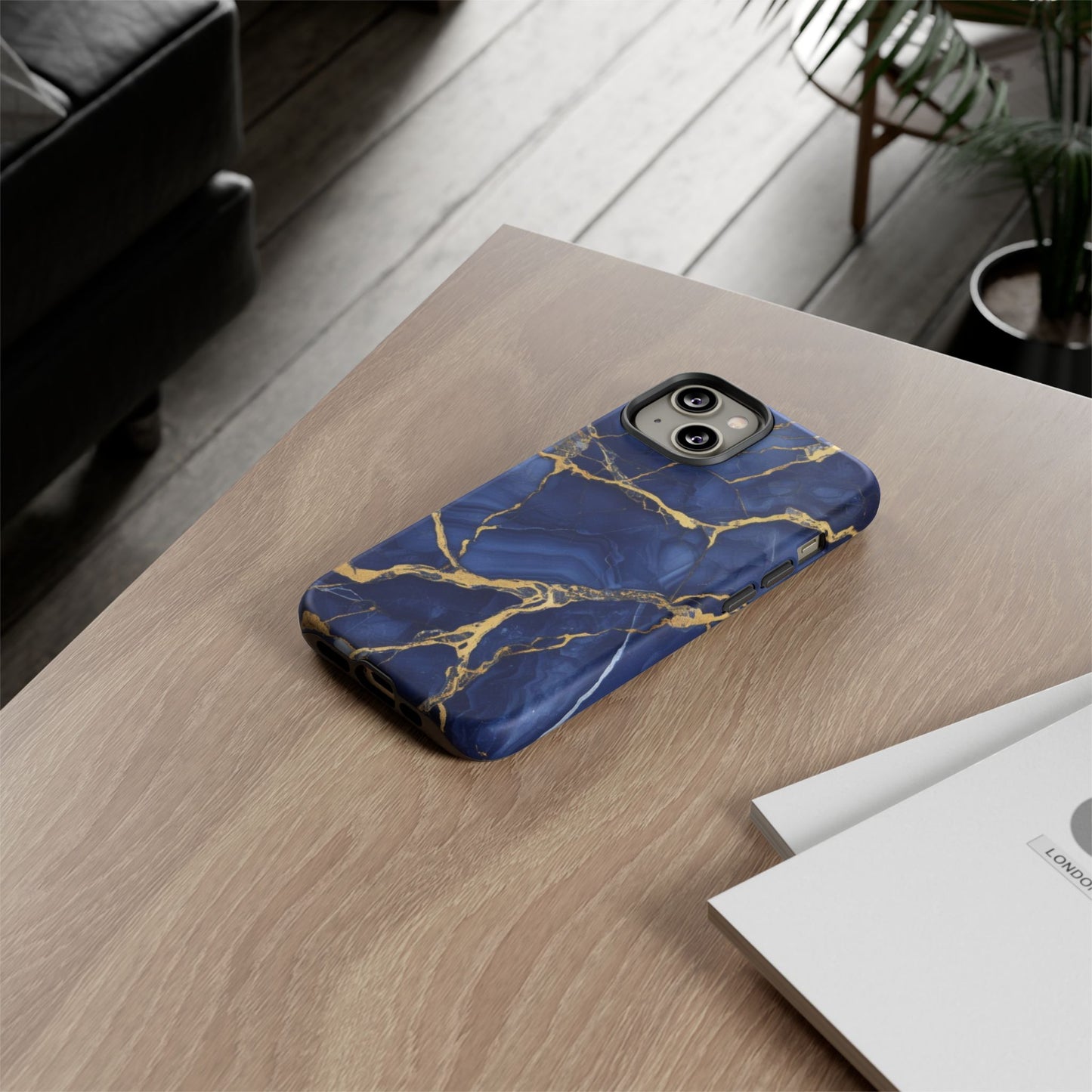 Indigo Marble Tough Cases