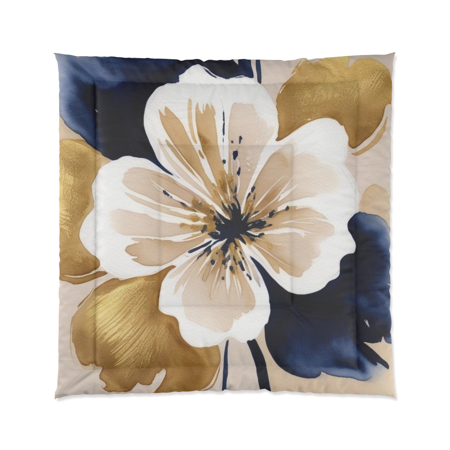 Abstract Floral Comforter