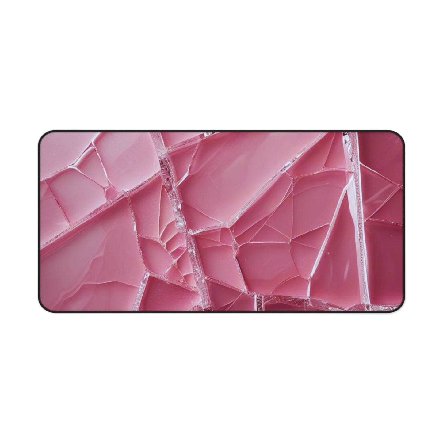 Crack'd (Pink) Desk Mat