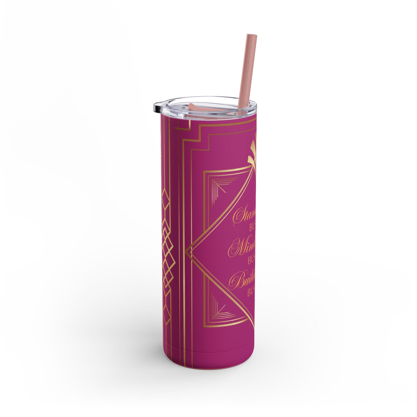 Business 2 (Pink) Maars Maker Skinny Matte Tumbler, 20oz