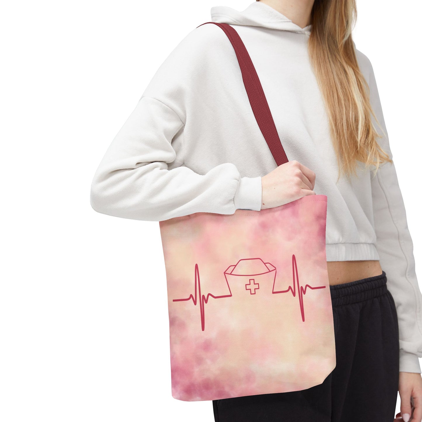 Nurse Heartbeat Tote Bag (AOP)