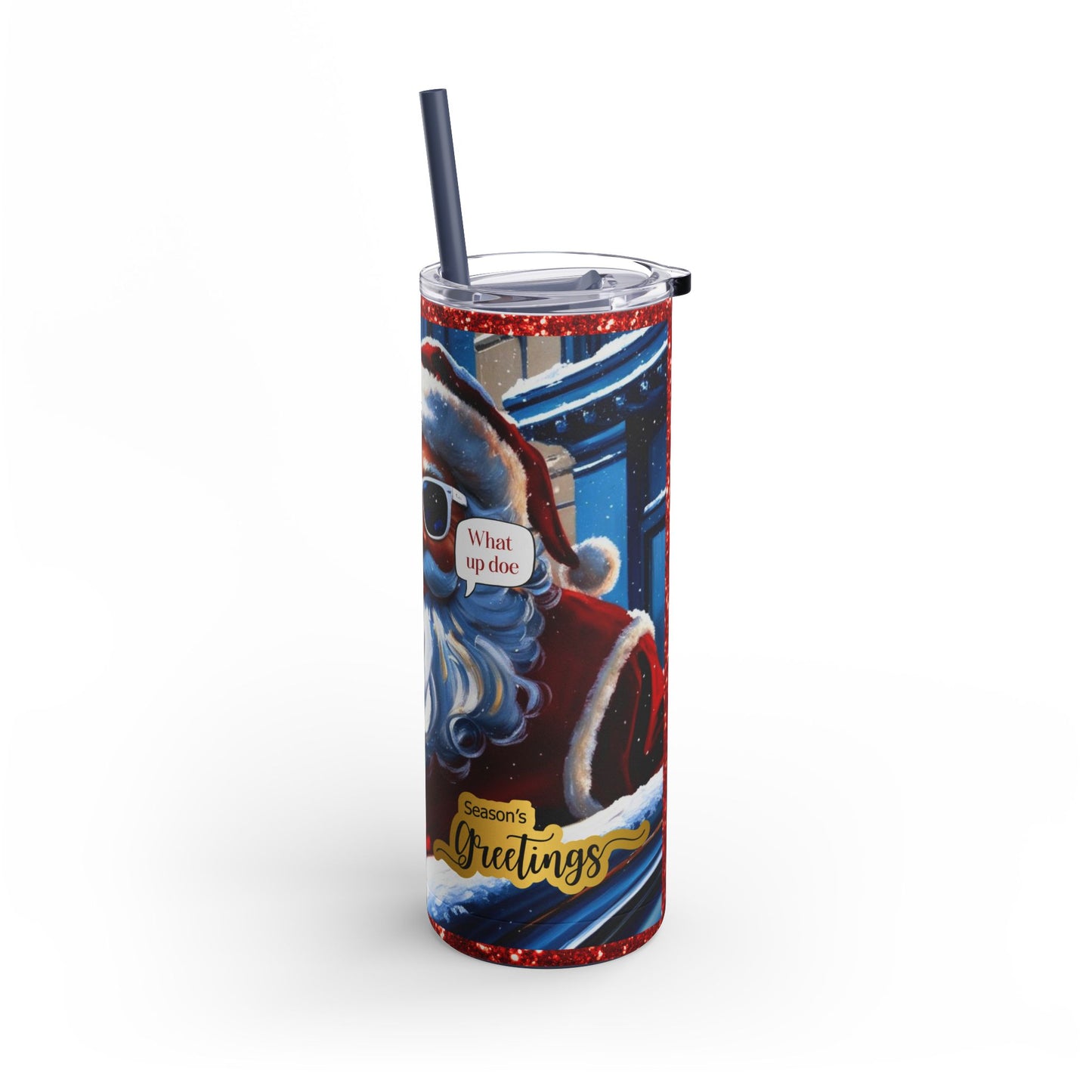 Motor City Santa Maars Maker Skinny Matte Tumbler, 20oz