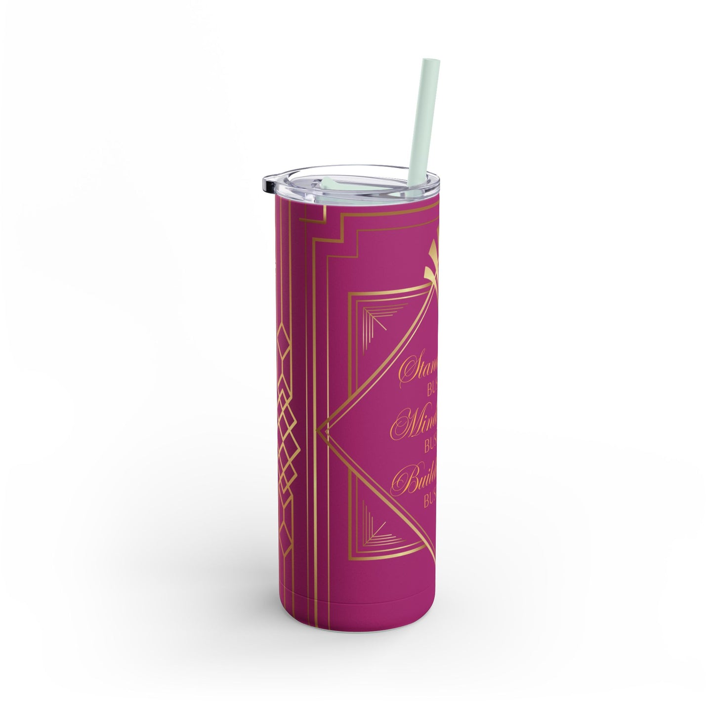 Business 2 (Pink) Maars Maker Skinny Matte Tumbler, 20oz