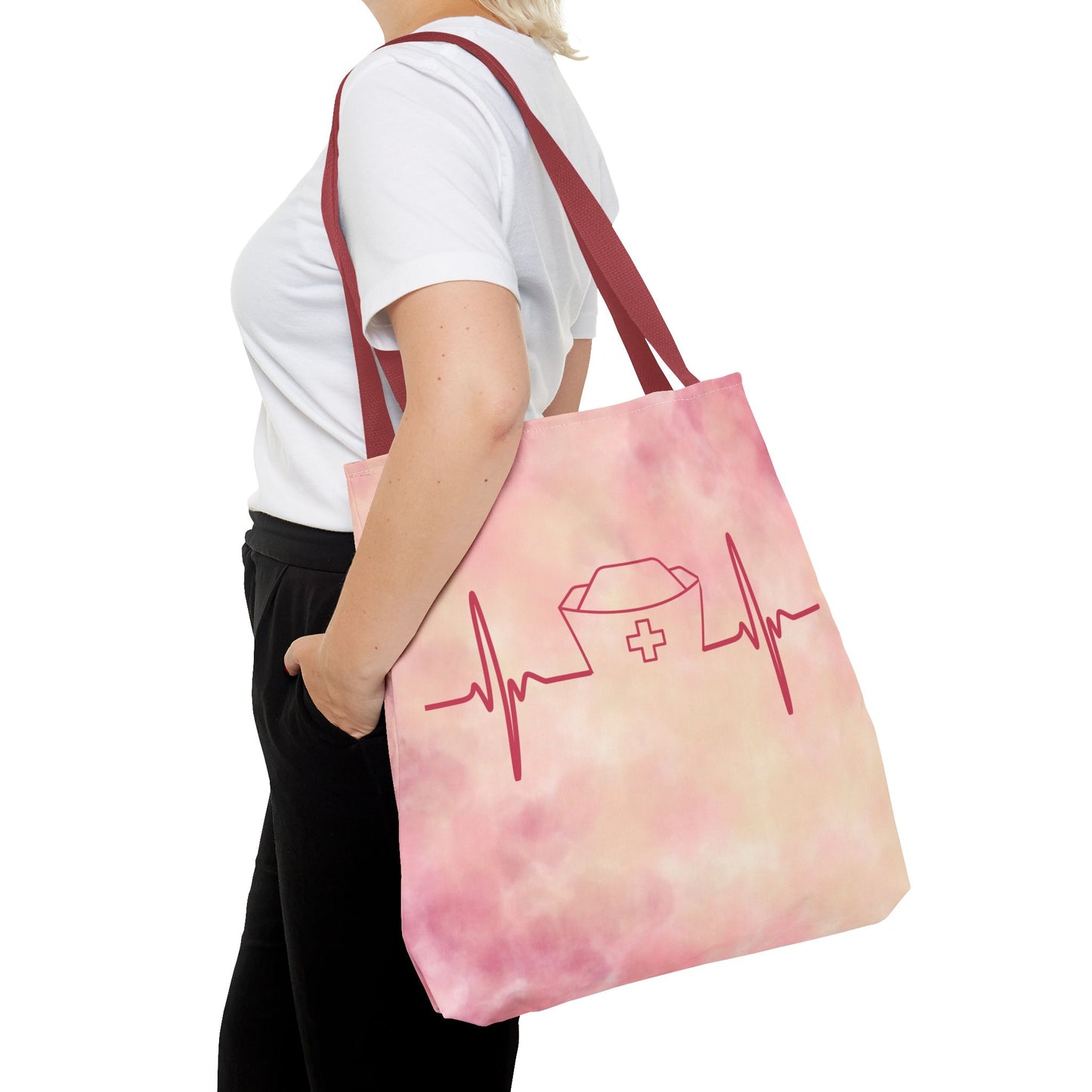 Nurse Heartbeat Tote Bag (AOP)
