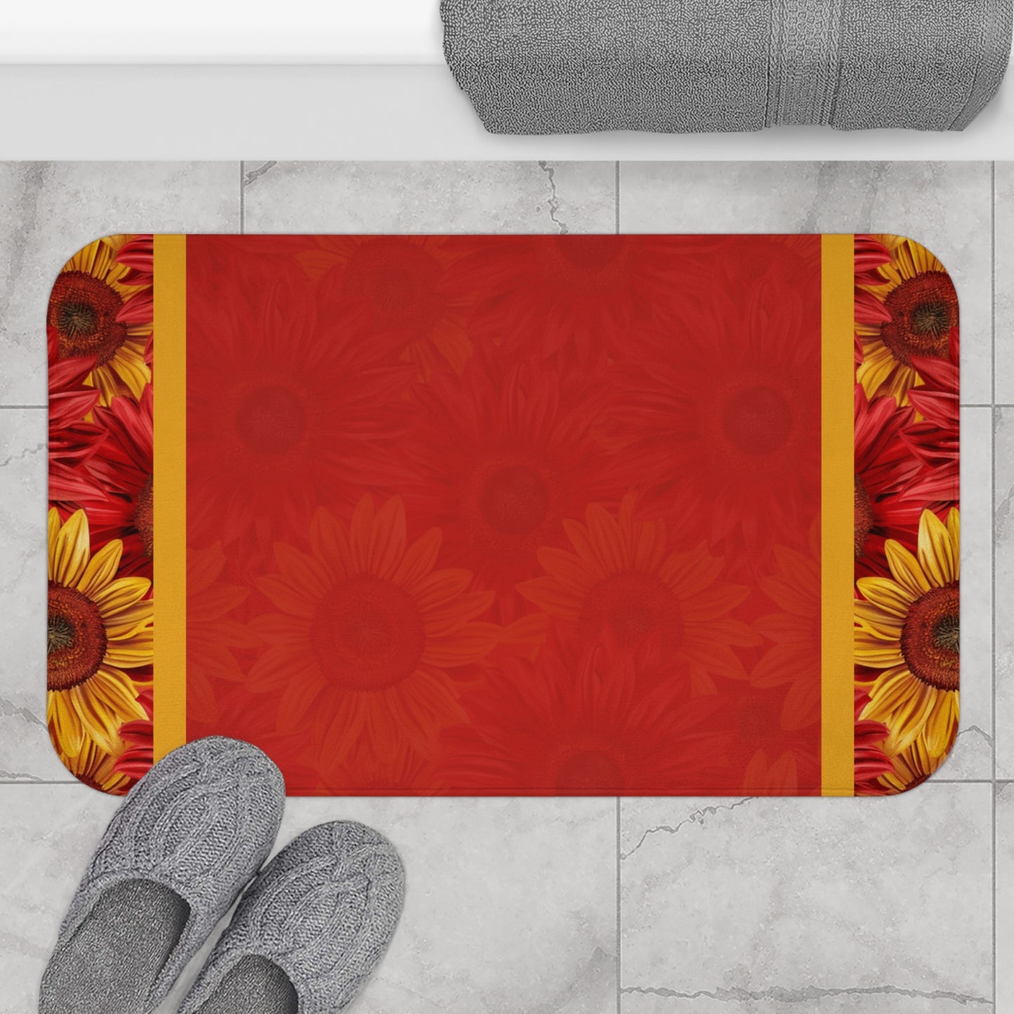 Crimson Gold Bath Mat