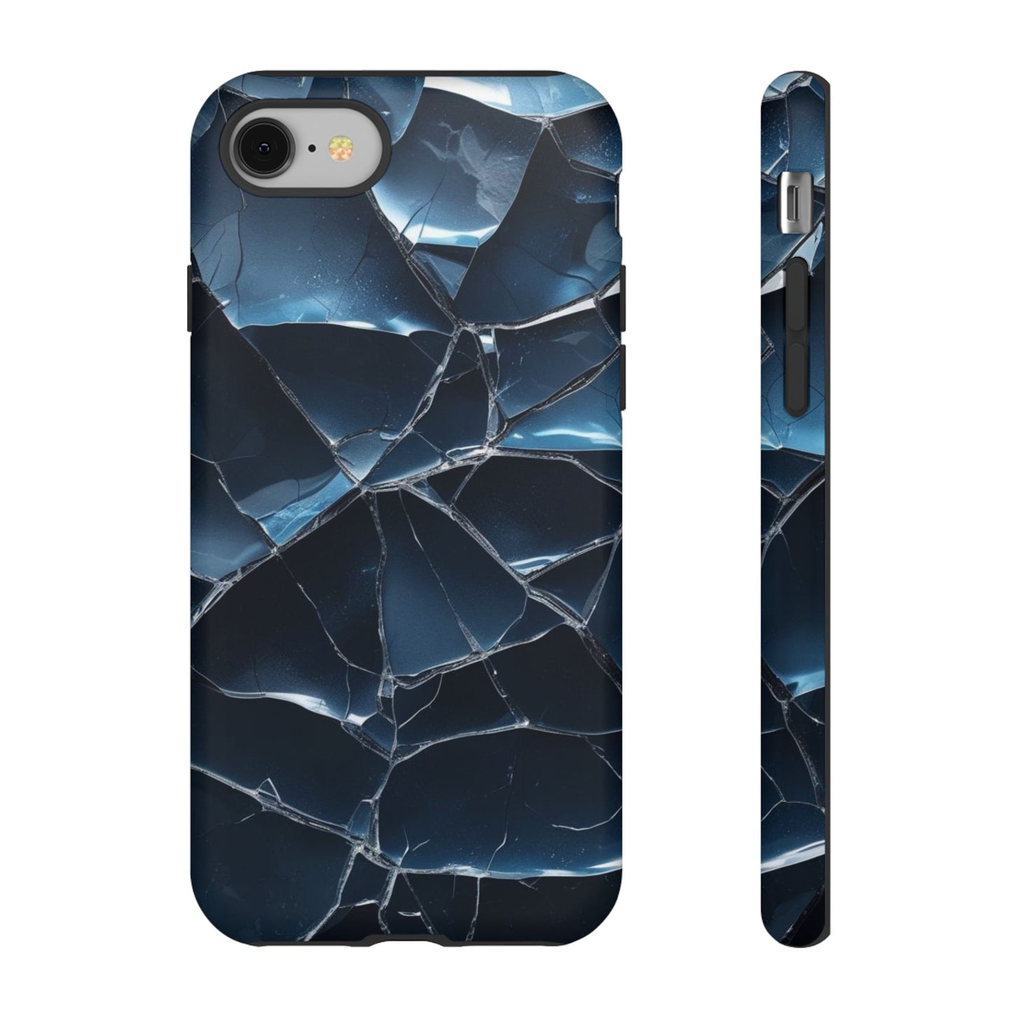 Crack'd (Dark Blue) Tough Cases