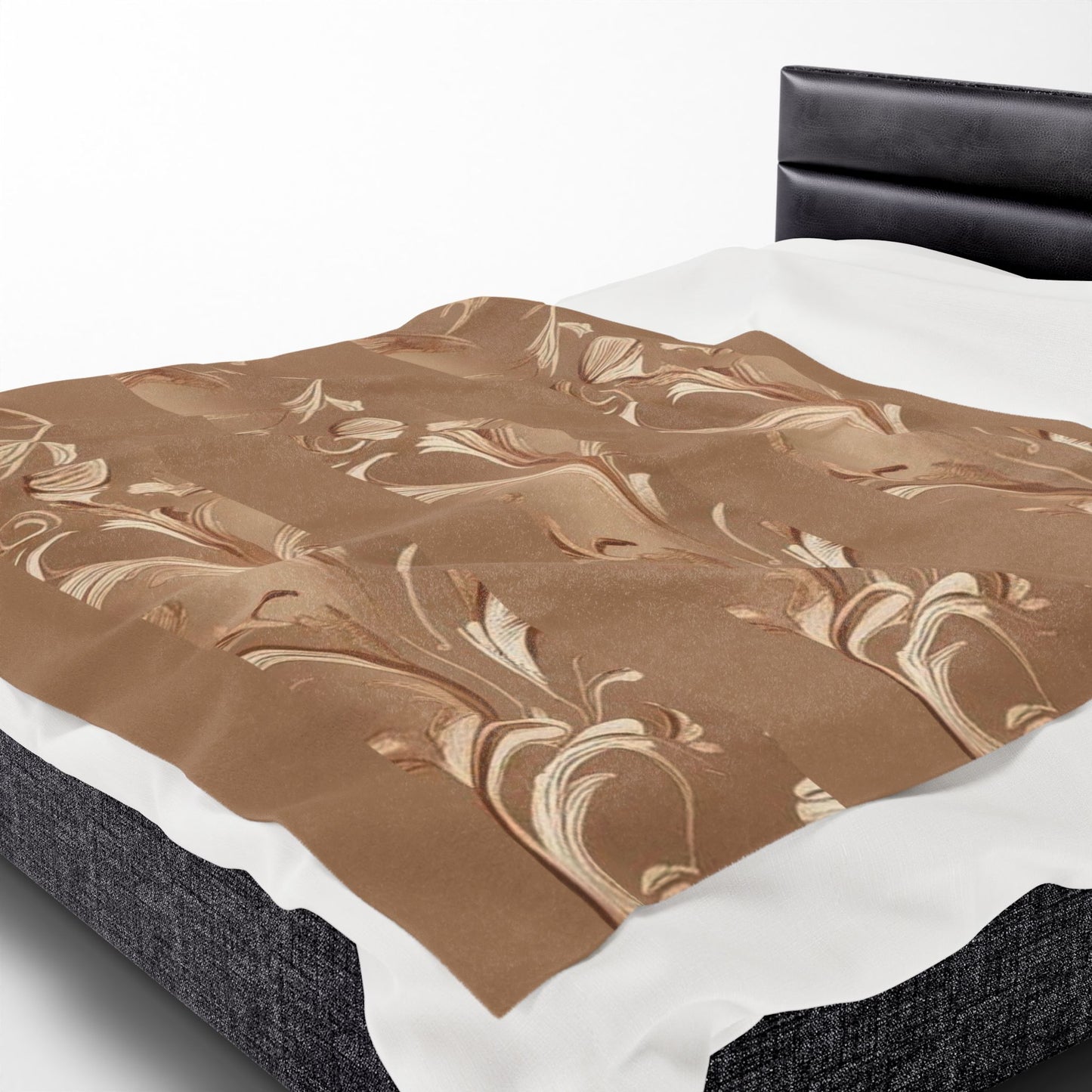 Mocha Bliss Velveteen Plush Blanket