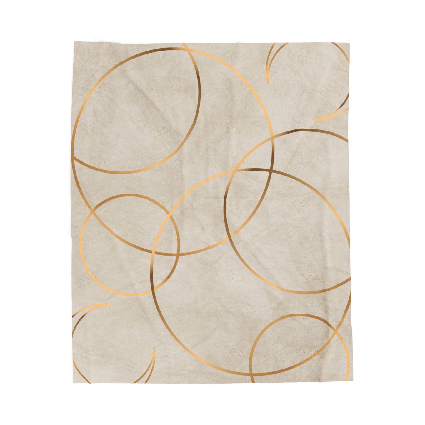 Golden Eclipse Velveteen Plush Blanket