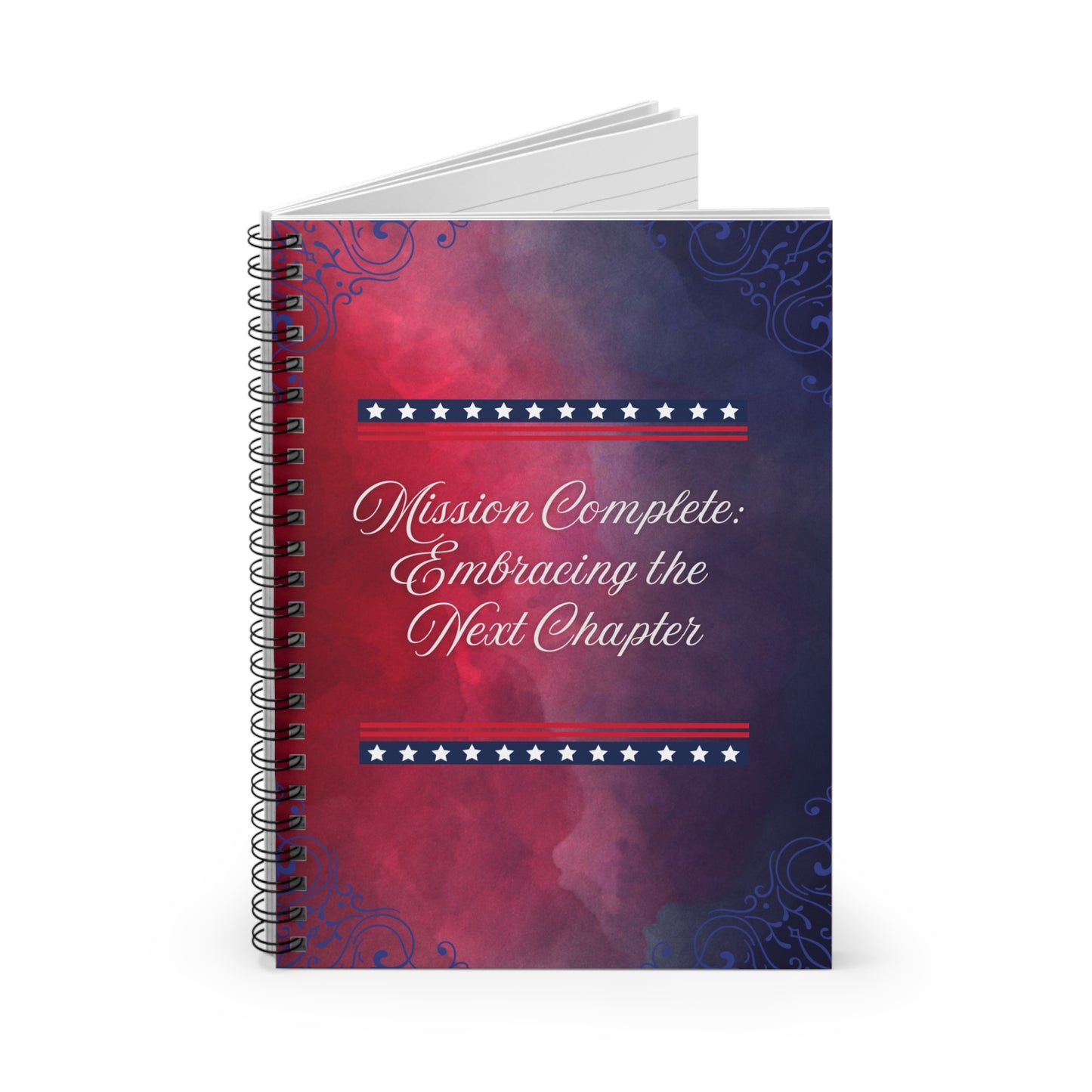 Mission Complete Spiral Notebook - Ruled Line