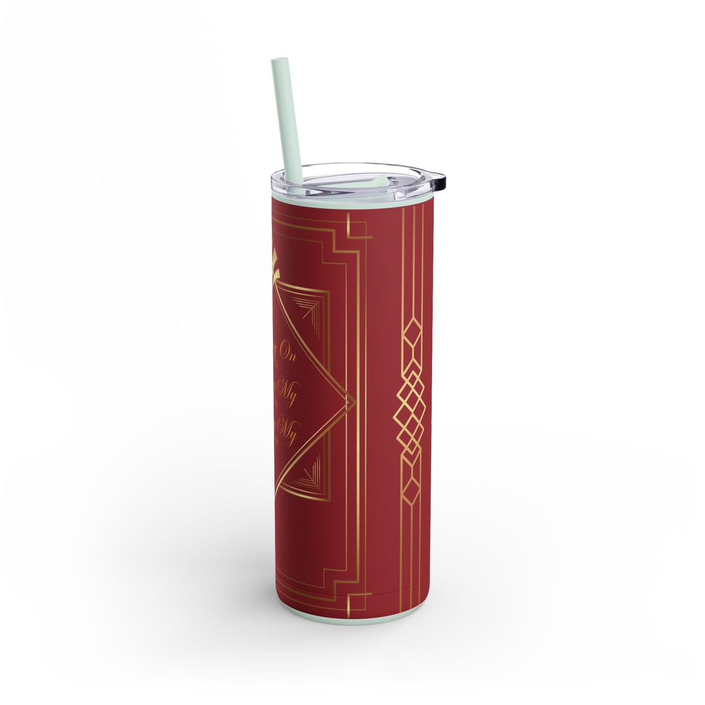 Business 2 (Red) Maars Maker Skinny Matte Tumbler, 20oz