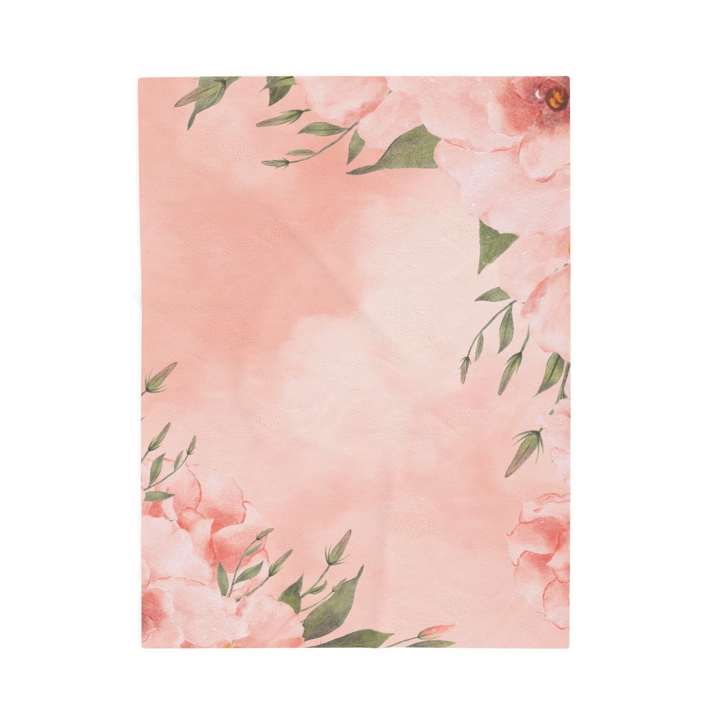 Peachy Keen Velveteen Plush Blanket