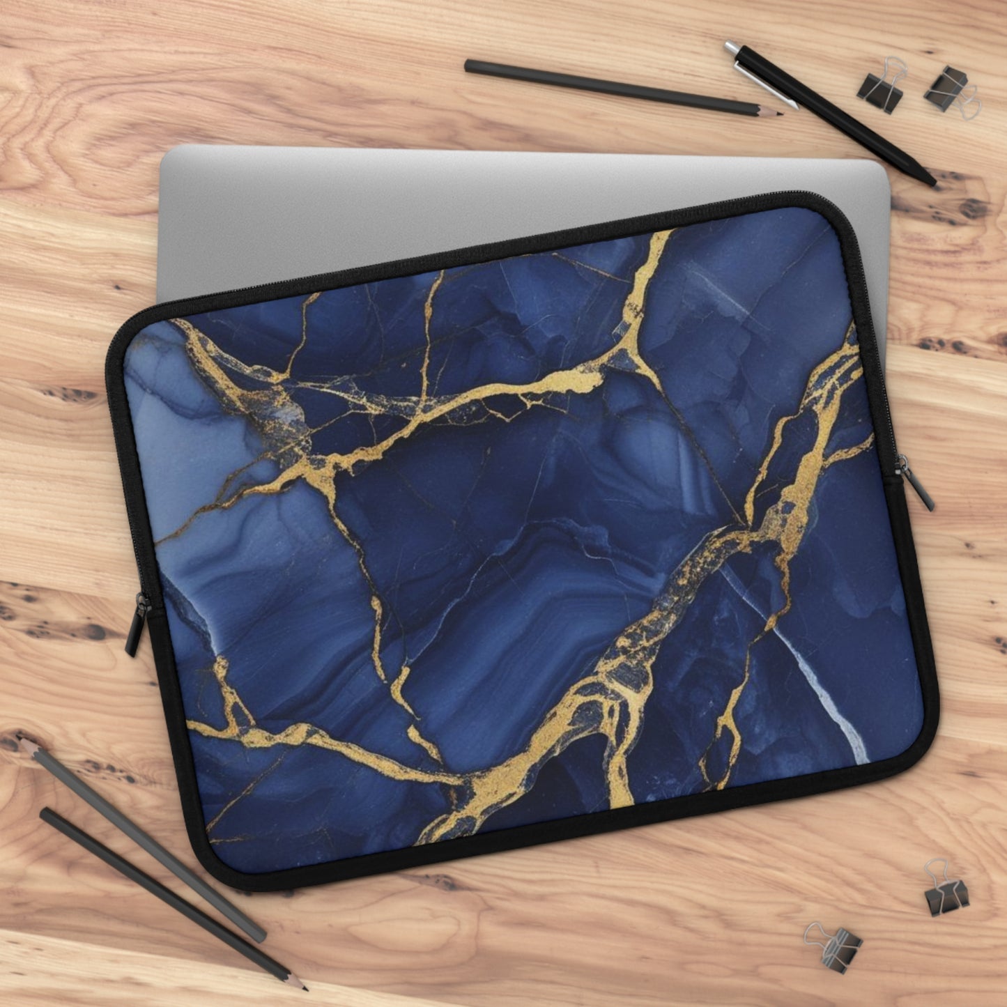 Indigo Marble Laptop Sleeve