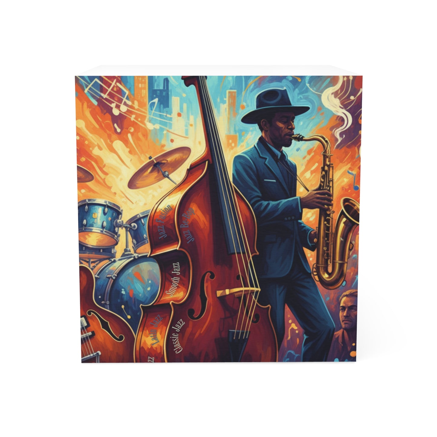 Jazz Music Note Cube