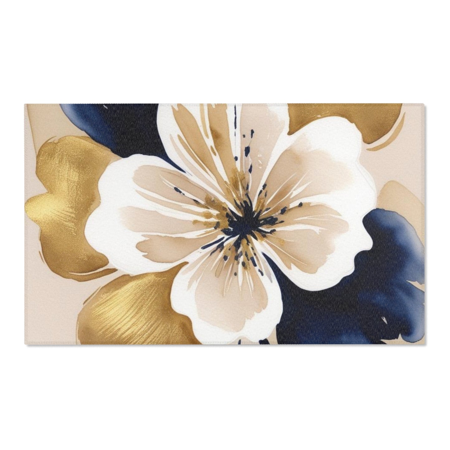Abstract Floral Area Rugs