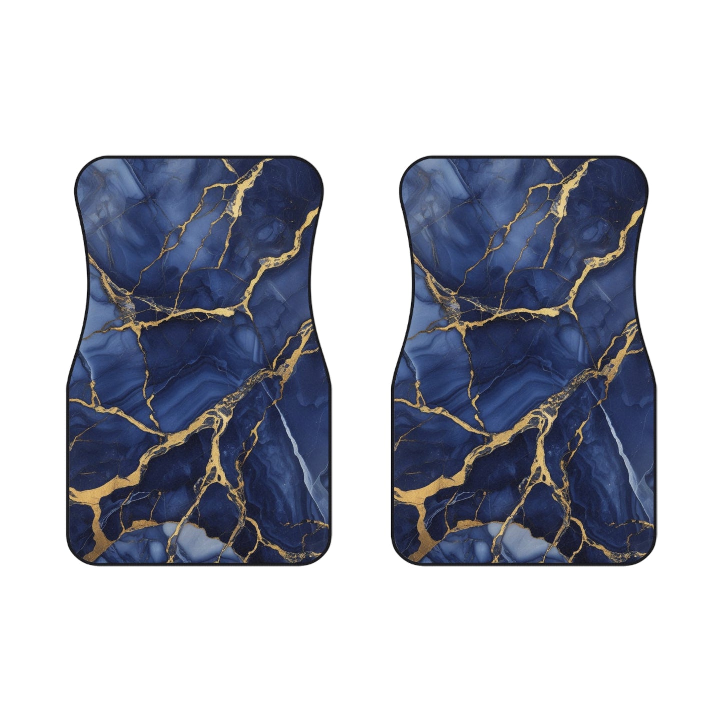 Indigo Marble Car Mats (2x Front)