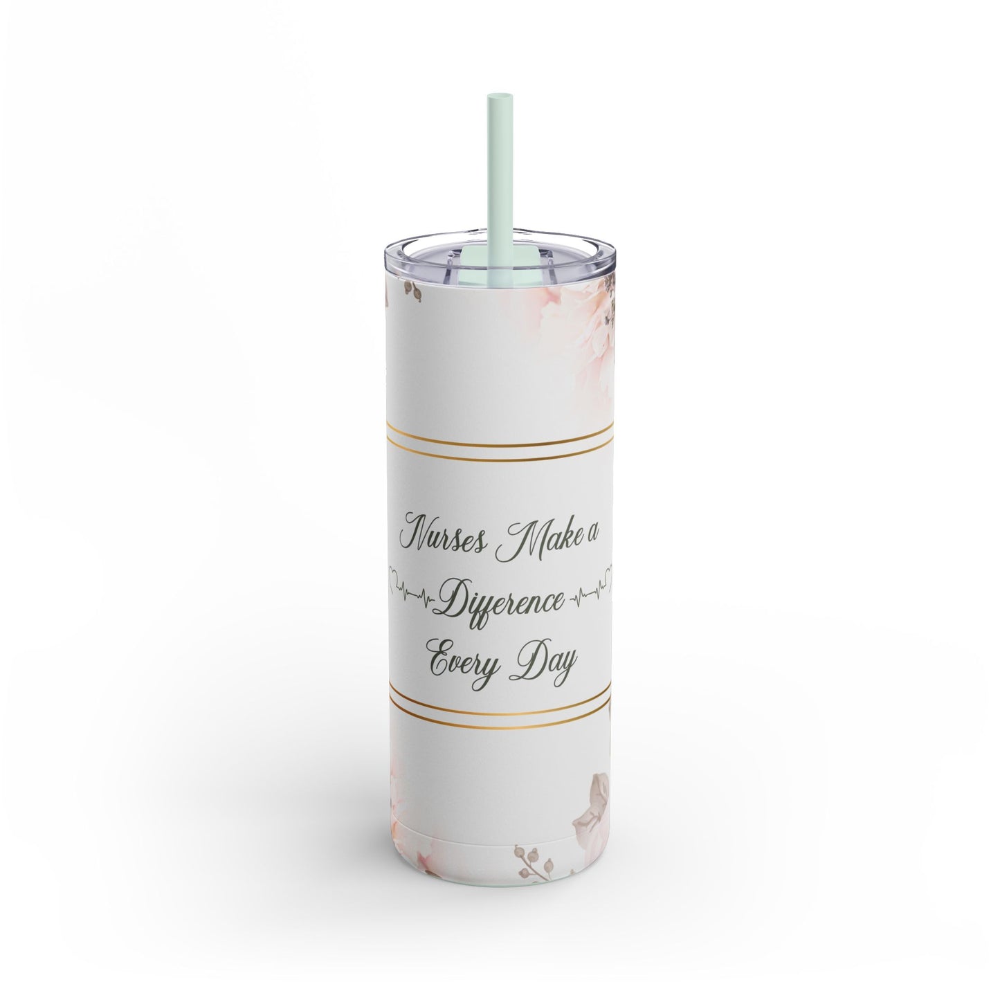 Nurses Make a Difference Maars Maker Skinny Matte Tumbler, 20oz