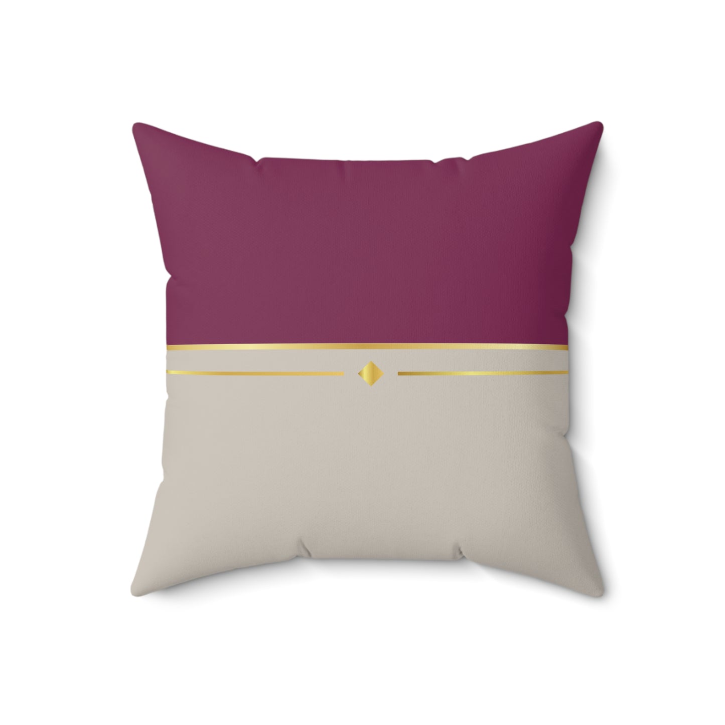 Fuchsia & Taupe Haven Faux Suede Square Pillow