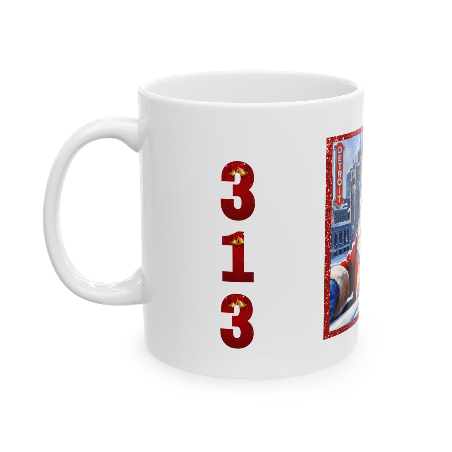 Motor City Santa Ceramic Mug, (11oz, 15oz)