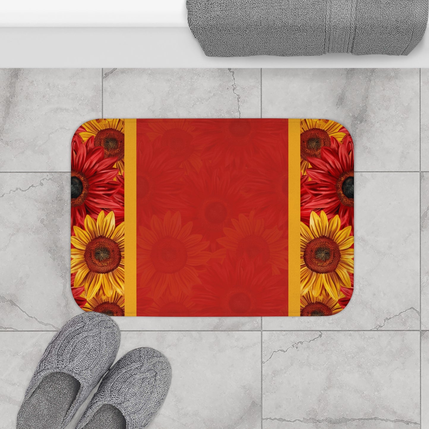 Crimson Gold Bath Mat