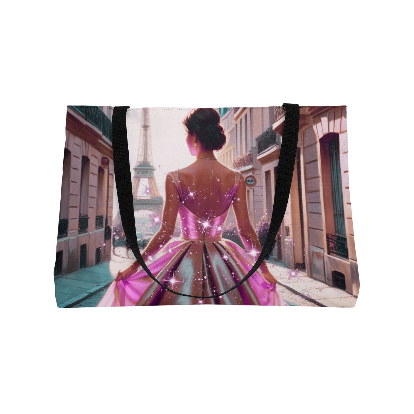 Parisian Stroll (Pink Gown) Weekender Tote Bag