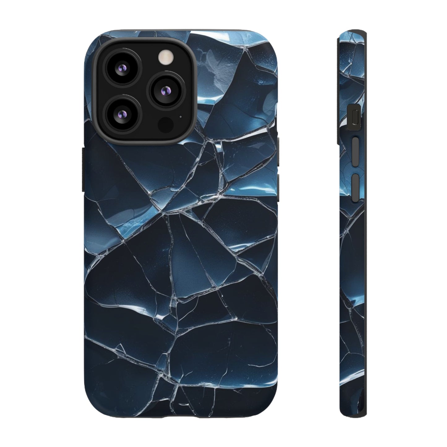 Crack'd (Dark Blue) Tough Cases