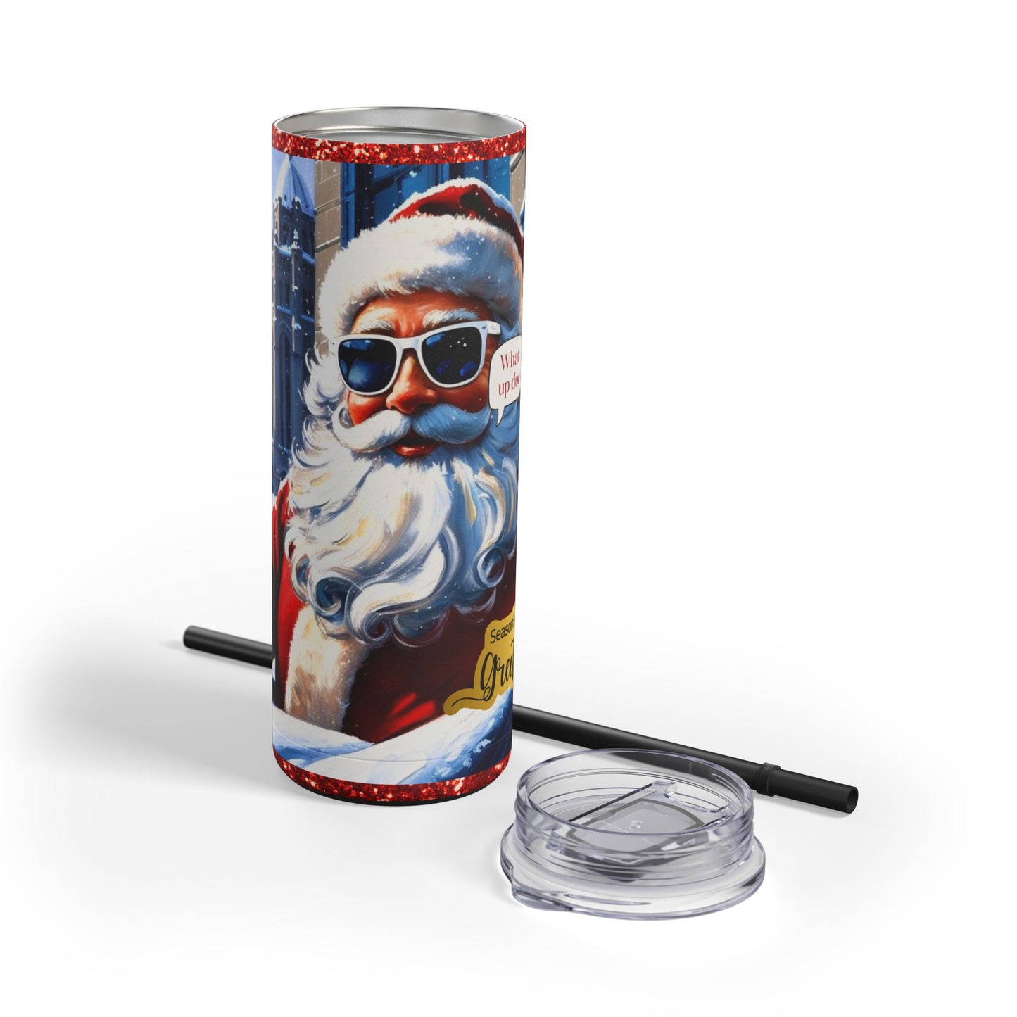 Motor City Santa Maars Maker Skinny Matte Tumbler, 20oz