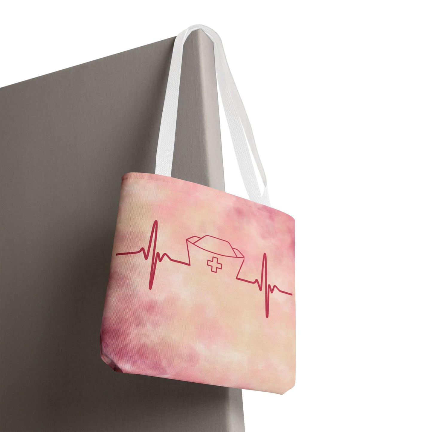 Nurse Heartbeat Tote Bag (AOP)