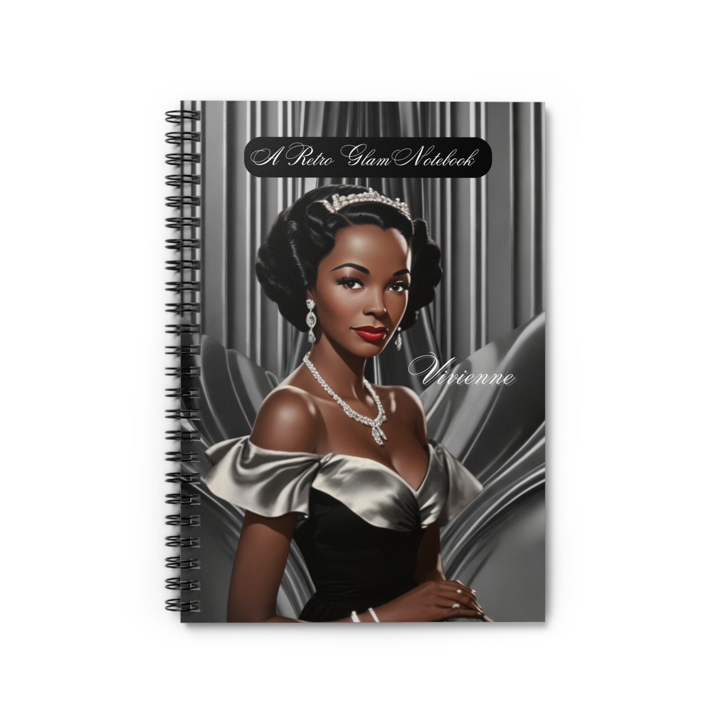 Retro Glam (Vivienne) Spiral Notebook - Ruled Line