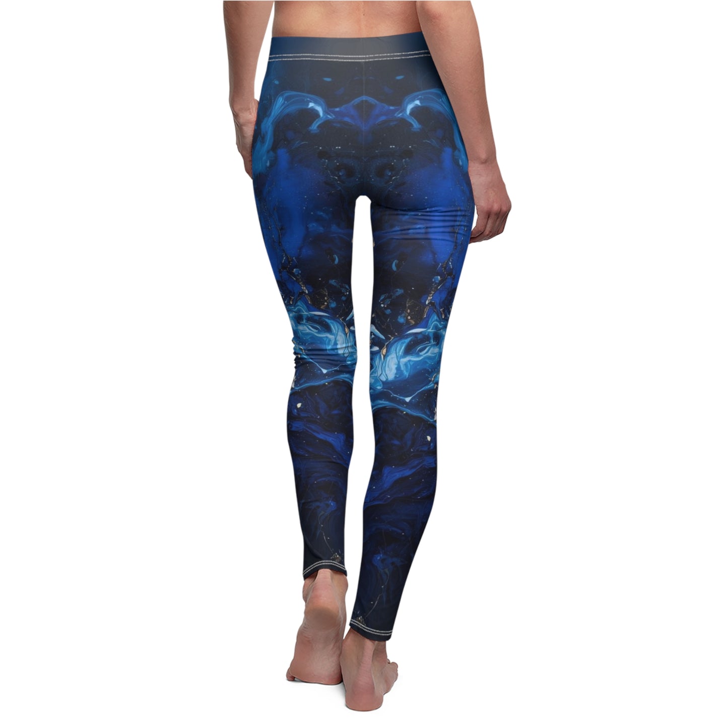 Indigo Motion Women's Cut & Sew Casual Leggings (AOP)