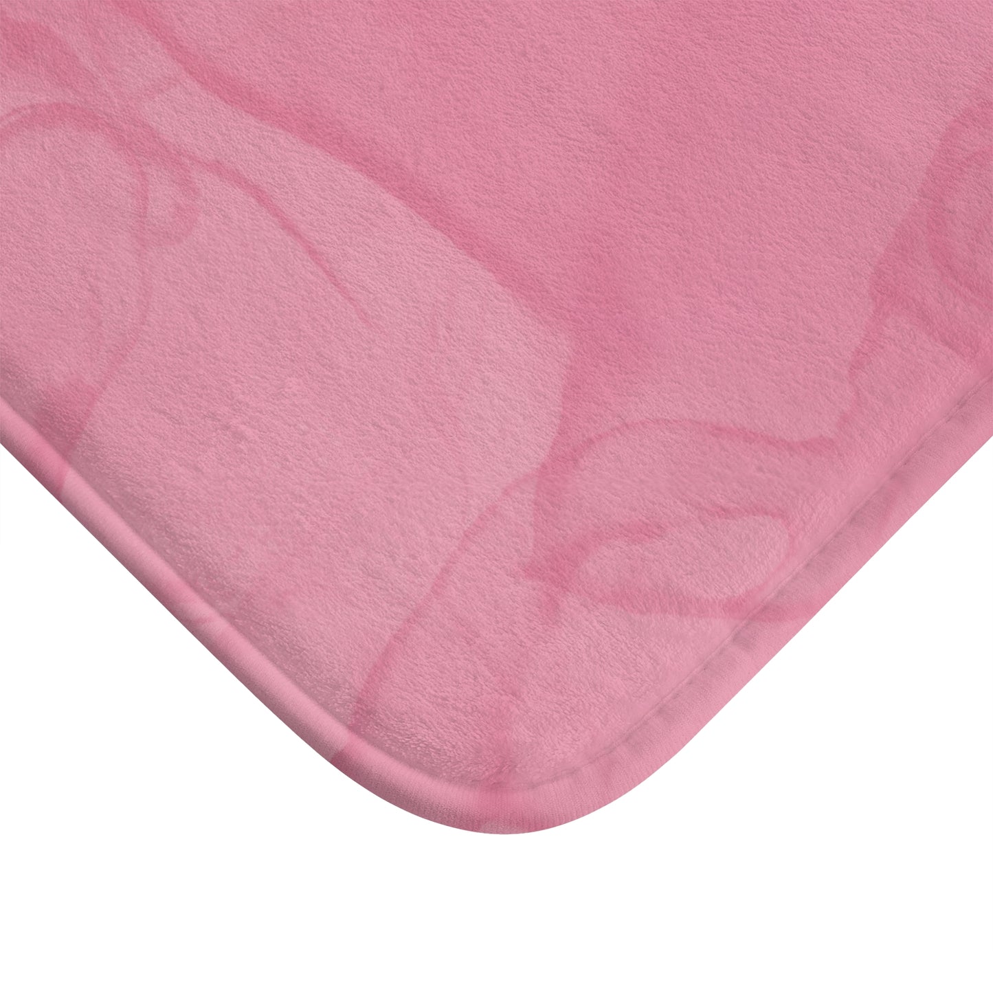 Blush Pink Bath Mat – Soft Plush Bathroom Rug