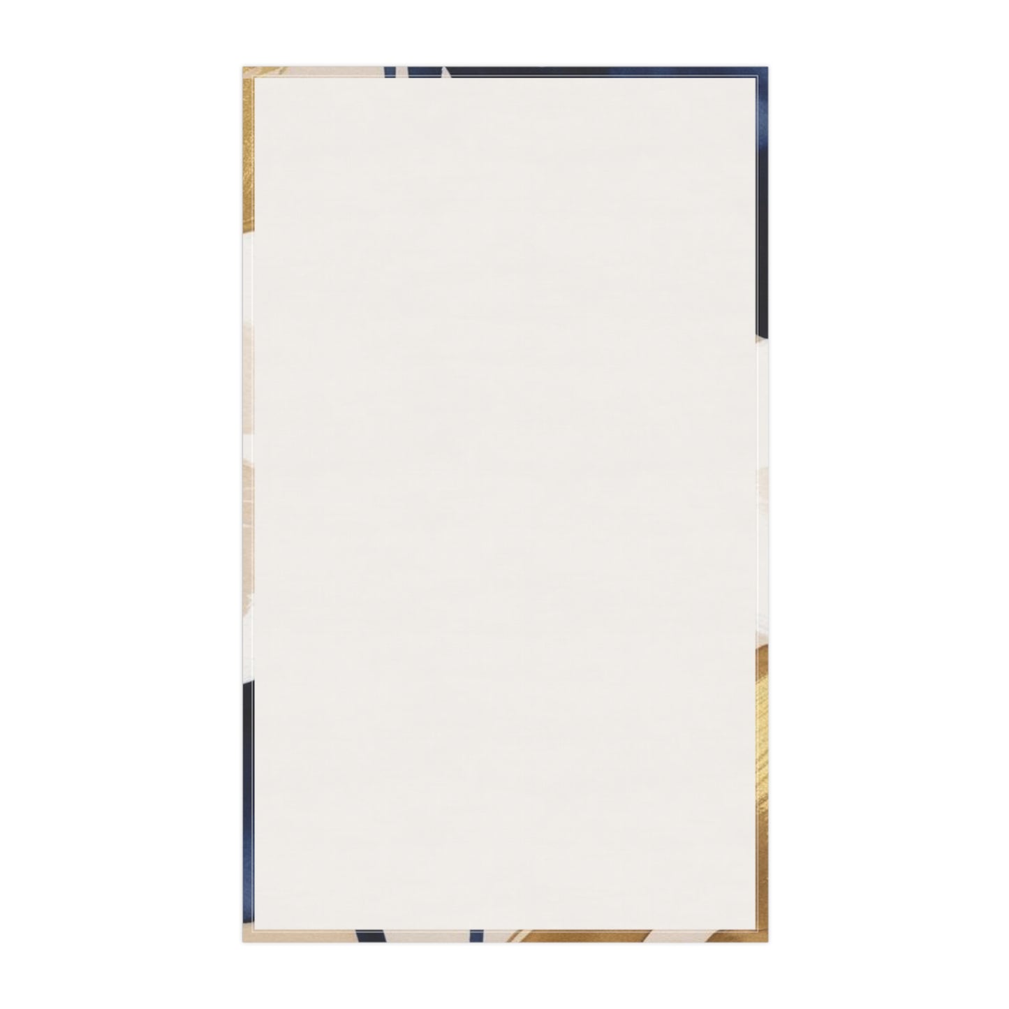 Floral Gold & Navy Tea Towels (cotton, poly)