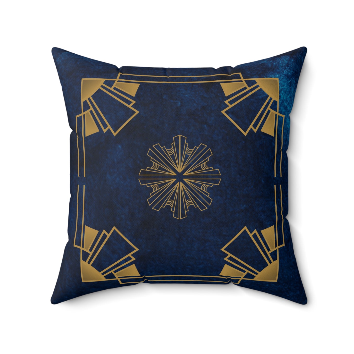 Midnight Luxe (Cobalt Blue) Spun Polyester Square Pillow