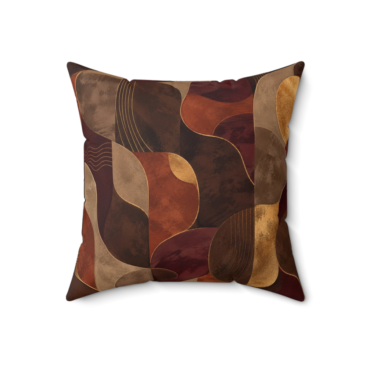 Ember & Earth — Warm Earthtone Decorative Throw Cushion
