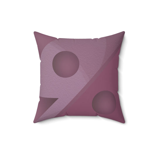 Just Mauve-lous Polyester Square Pillow