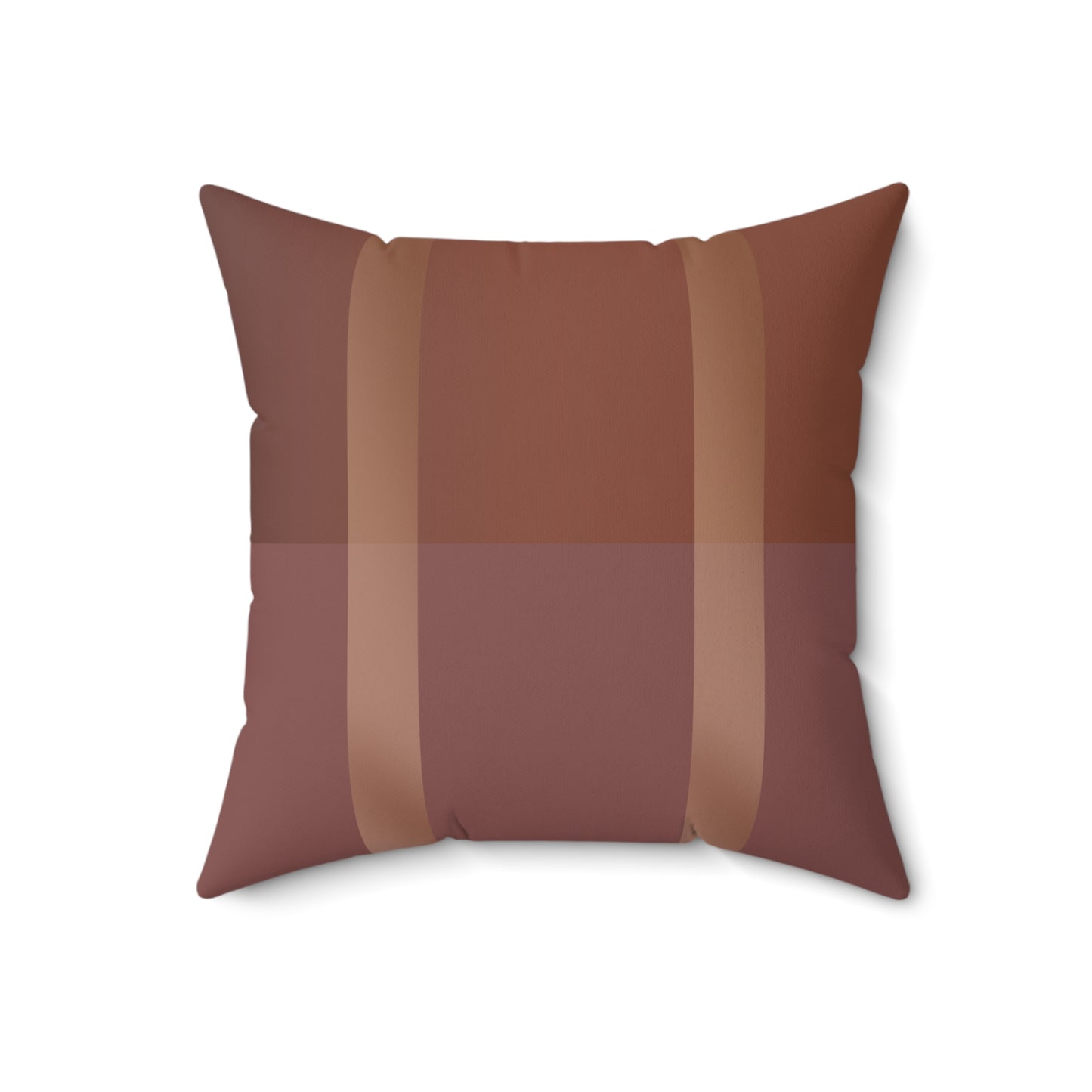 Down to Earth Tone Faux Suede Square Pillow