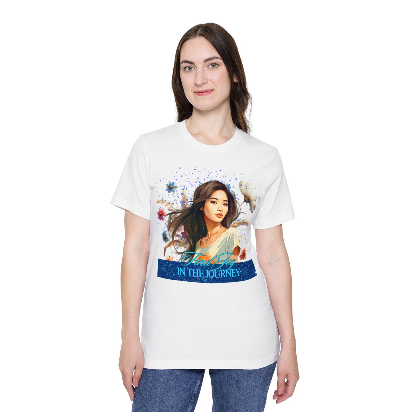 Portrait Graphic T-Shirt — "In The Journey" Floral Portrait Tee