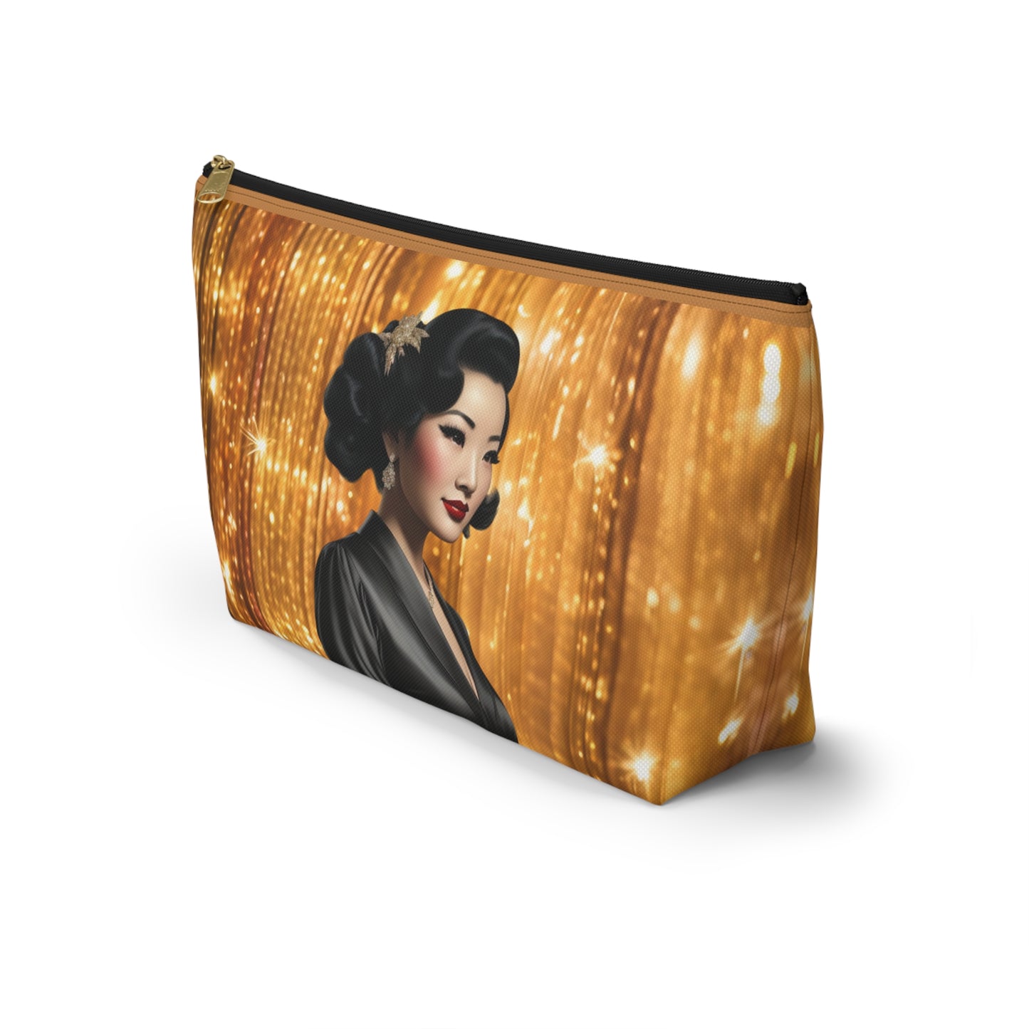 Retro Glam Girl "Keiko" Accessory Pouch w T-bottom