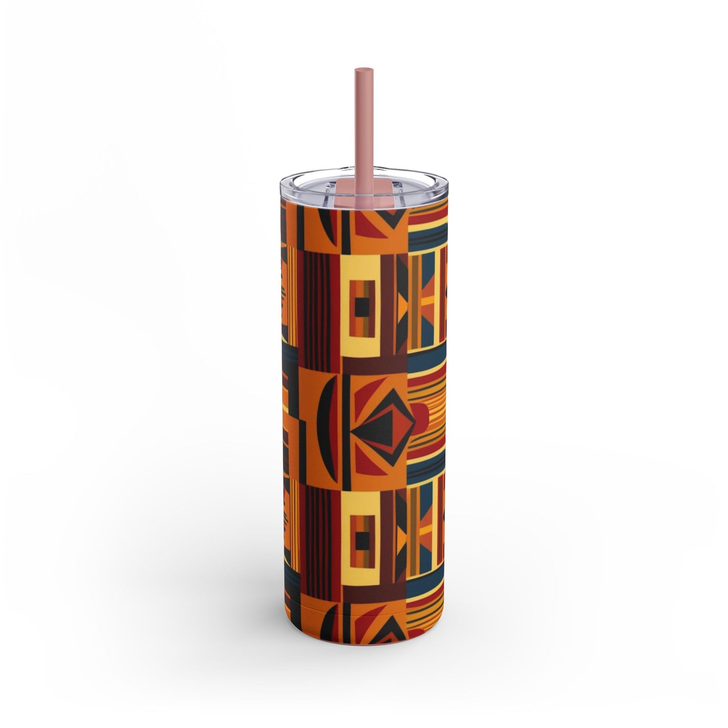 African Canvas 2 Maars Maker Skinny Matte Tumbler, 20oz