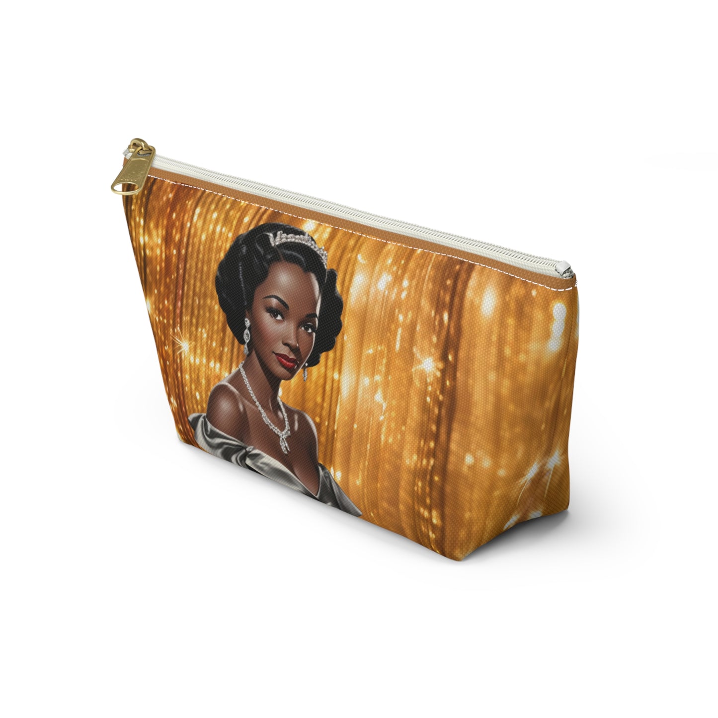 Retro Glam Girl "Vivienne" Accessory Pouch w T-bottom