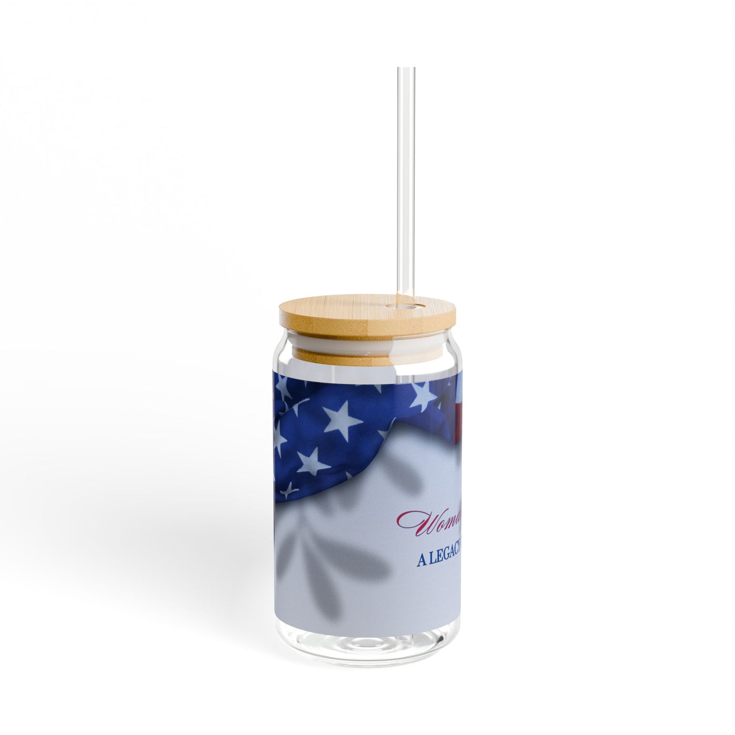 Woman Veteran 1 Sipper Glass, 16oz