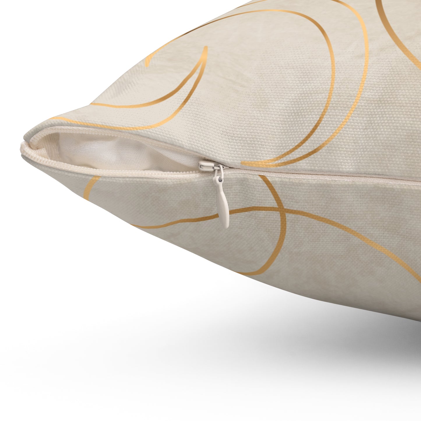 Golden Eclipse Spun Polyester Square Pillow