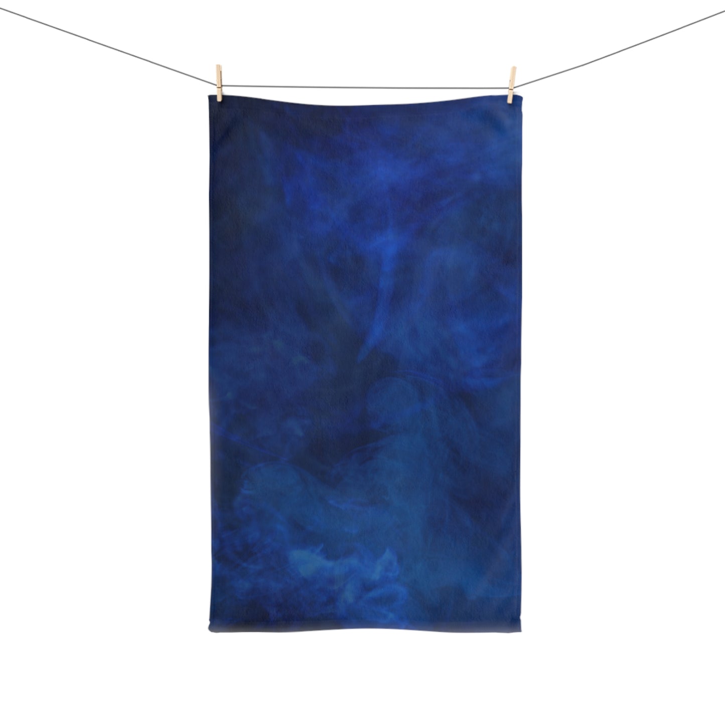 A Kind of Smoky Blue Hand Towel