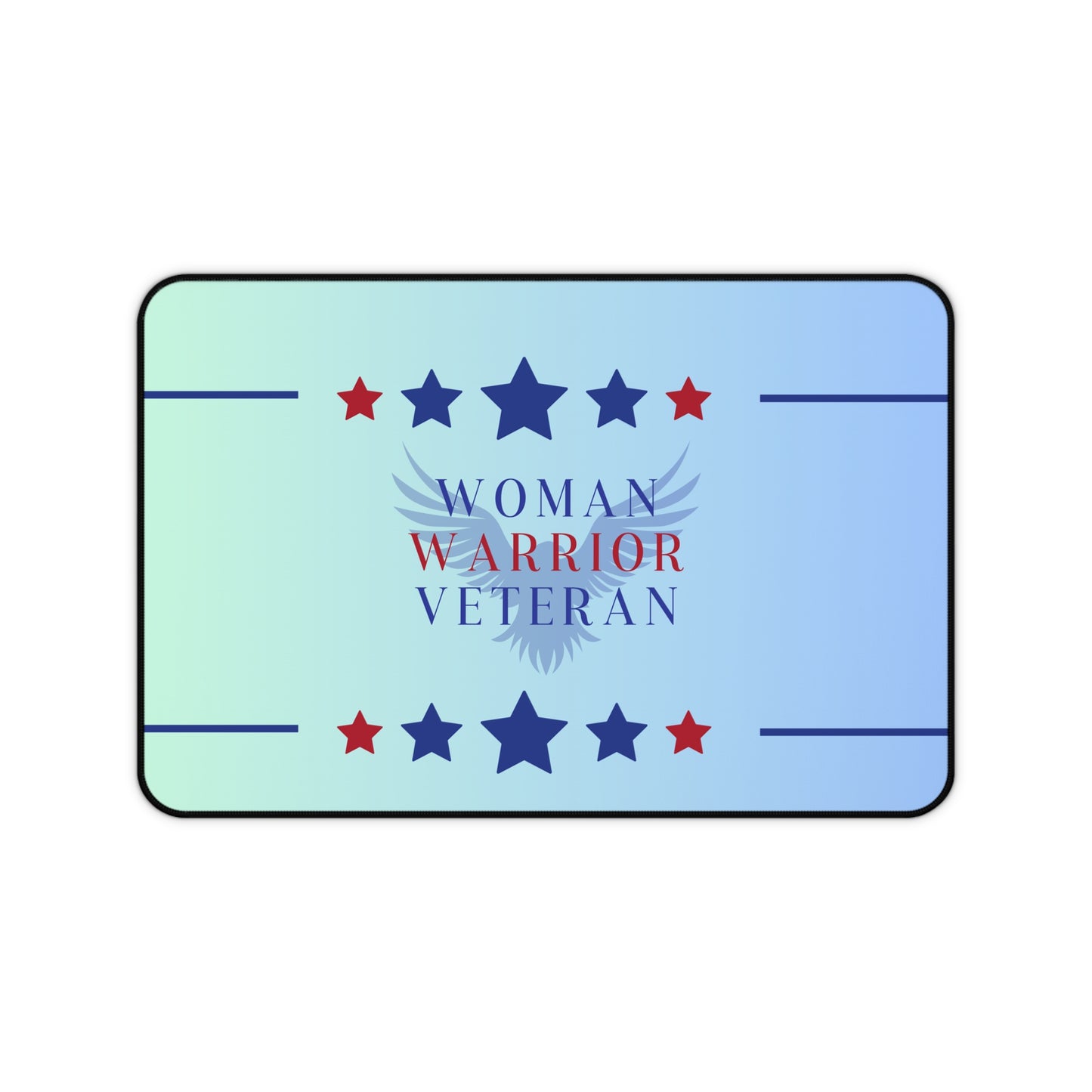 Woman, Warrior, Veteran Desk Mat