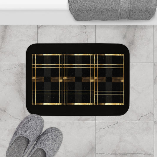Noir & Gold Glam Bath Mat