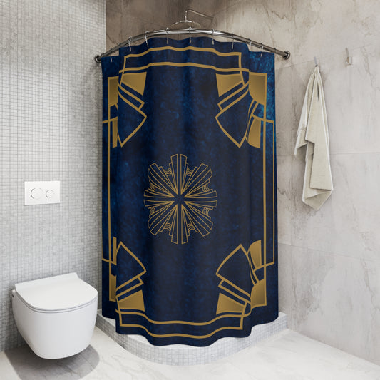 Midnight Luxe (Cobalt Blue) Shower Curtains