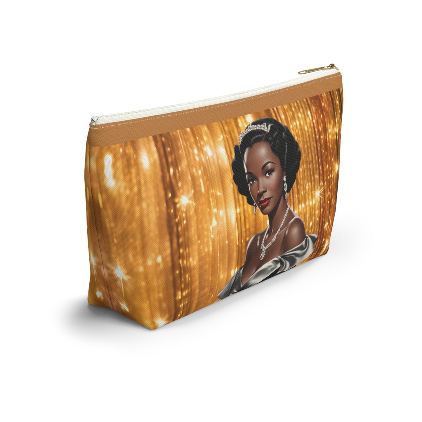 Retro Glam Girl "Vivienne" Accessory Pouch w T-bottom