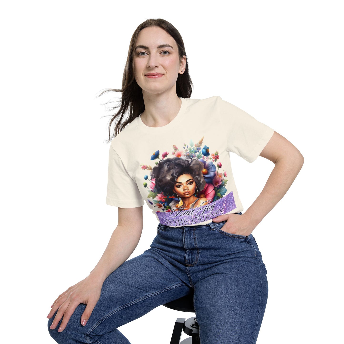 Portrait Graphic T-Shirt — "In The Journey" Inspirational Women’s Tee